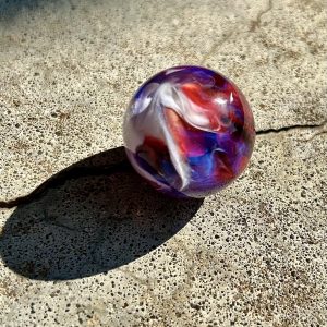 Red White and Blue Swirl Marble